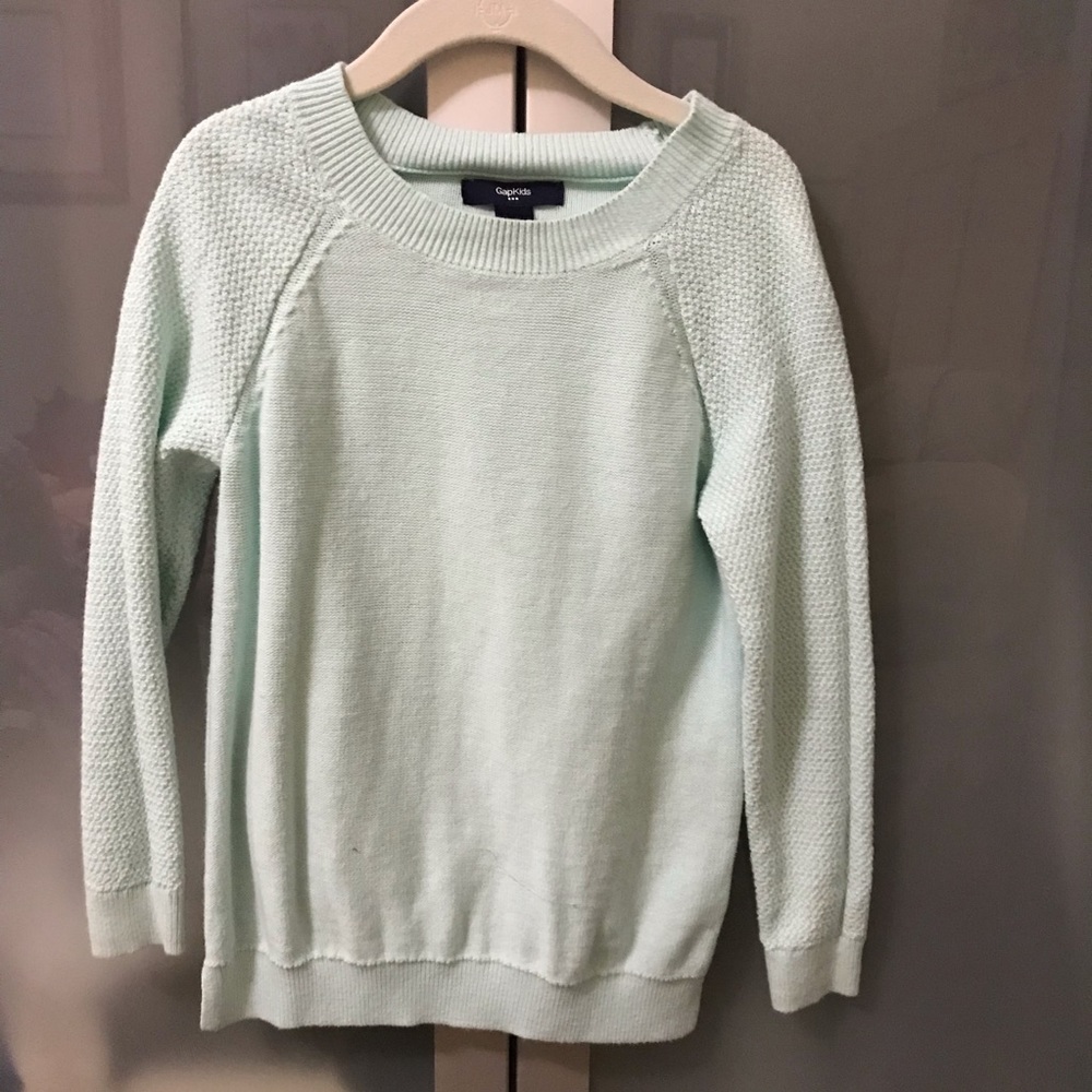 Gap Kids small light blue/mint/great light sweater